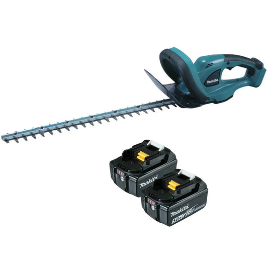 Makita 18V Hedge Trimmer DUH523Z with Powerful Dual 5.0Ah Battery Pack