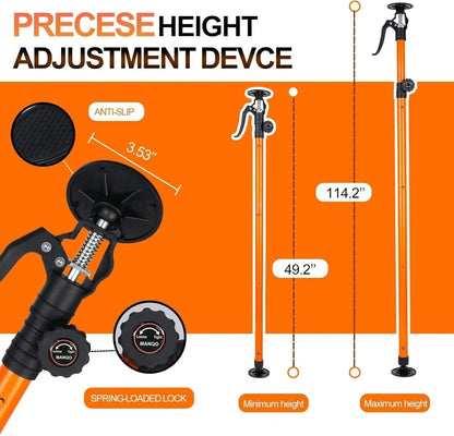 MANQO Adjustable Cabinet Jack Support Pole 115–290cm – 3rd Hand Support System