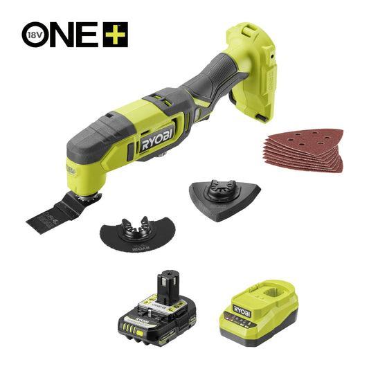 Ryobi 18V One+Cordless Multi-tool - 2.0ah battery and charger included