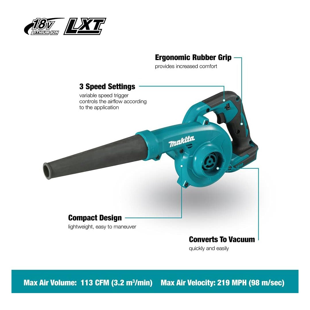 Makita Cordless Leaf Blower Kit – Dust Bag & Two 5.0Ah Batteries Included