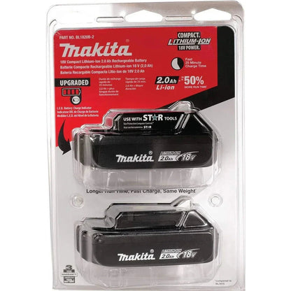 Makita 18V 2.0Ah Battery Combo – 2-Pack